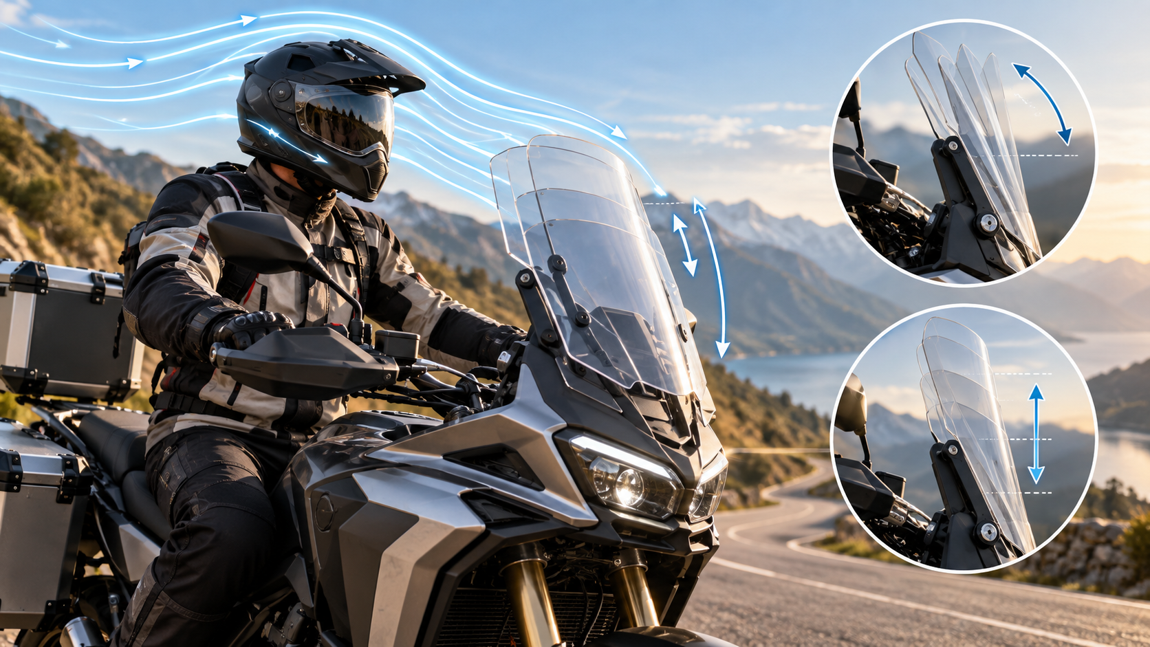 Comment régler une bulle moto correctement ?